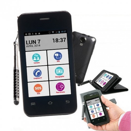 Téléphone portable senior, mobile simple pour senior