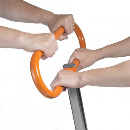 Ballon ergonomique orange aux multiples fonctions