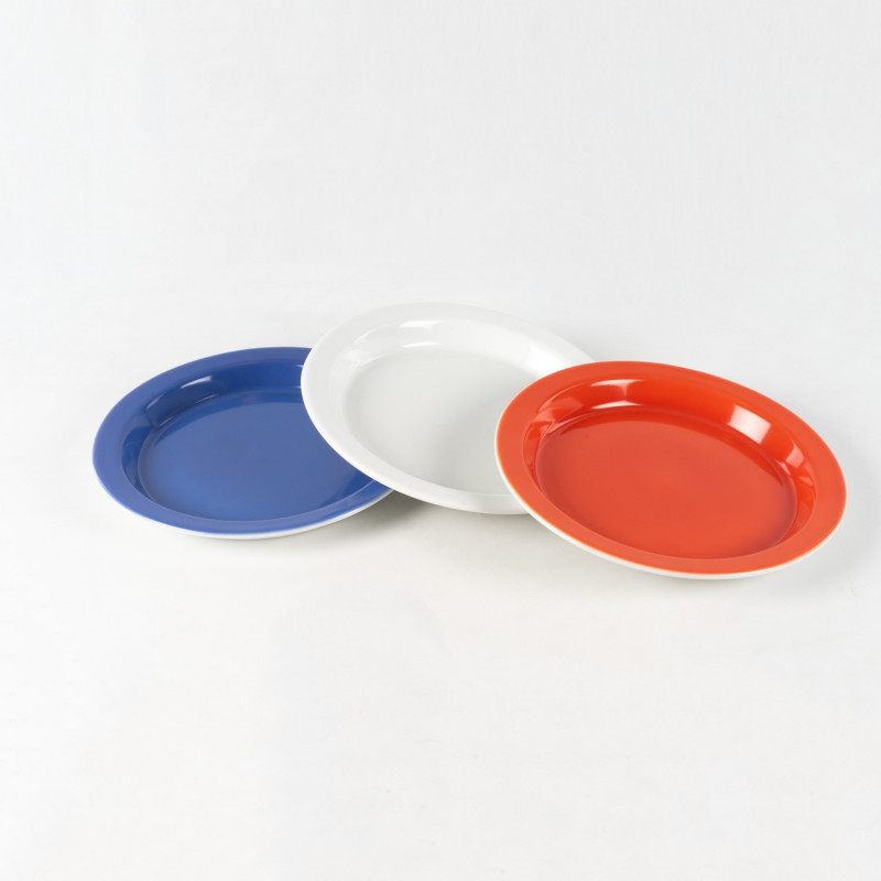 VAISSELLE PORCELAINE ANTIDÉRAPANTE À MOTIFS Assiette 3 compartiments