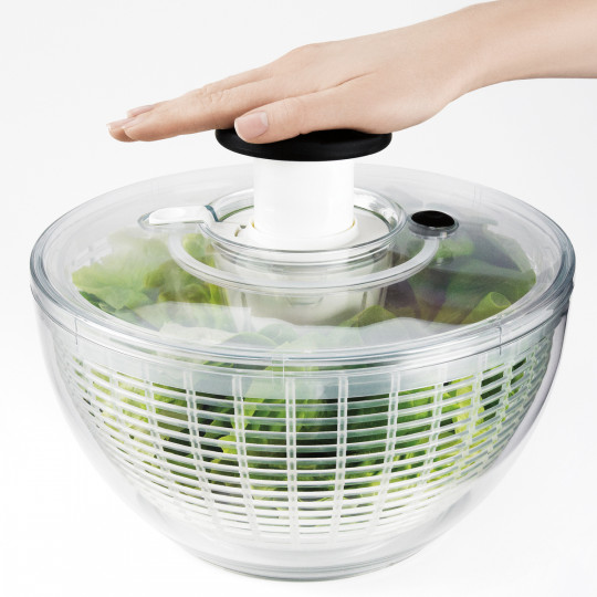 Acheter Grande essoreuse à salade en acier inoxydable. Essoreuse à salade  de type presse avec bol de 3,5 L. Lave-légumes, sèche-linge, passe au  lave-vaisselle. Nettoyant et sèche-laitue