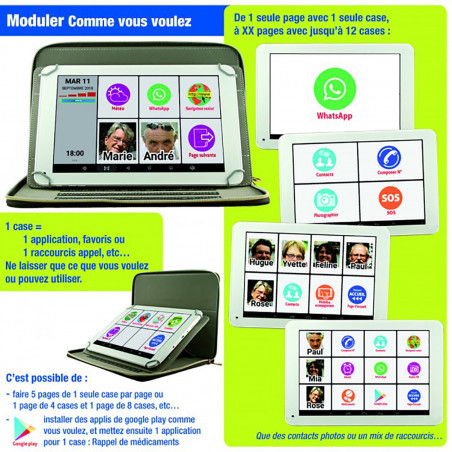 chargeur tablette 10 pouces senior micro usb type C