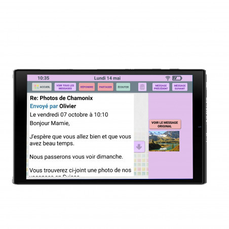 Logiciel Facilotab Système interface seniors pour tablette Android