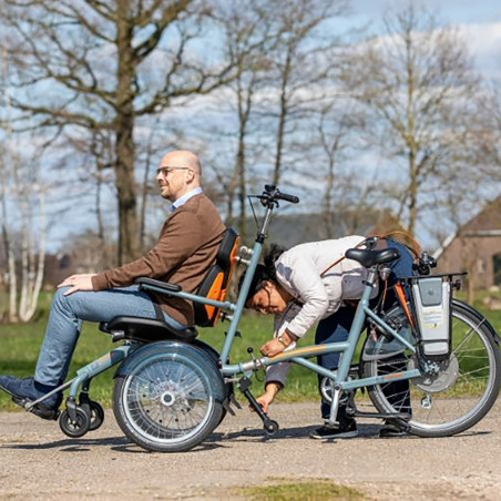 Vélo avec chaise roulante O'Pair - Van Raam