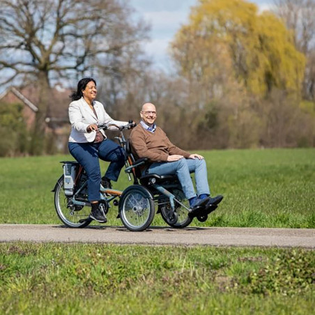 Vélo avec chaise roulante O'Pair - Van Raam