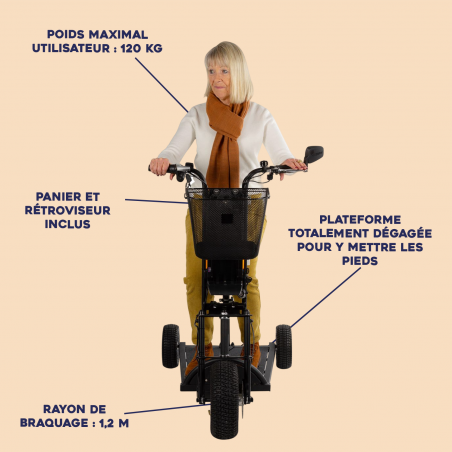 Rétroviseur pour scooter Happy Scoot - Tous Ergo