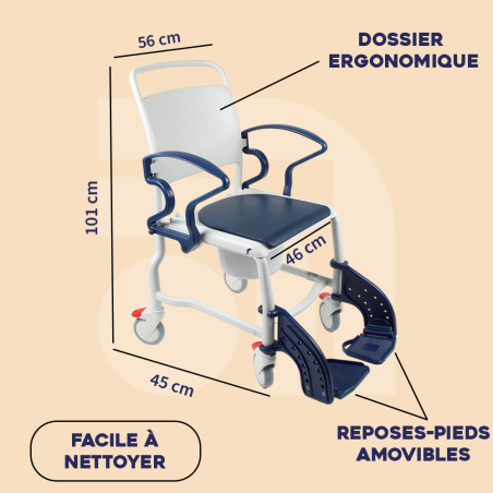 Chaise de douche et garde-robe Bonn